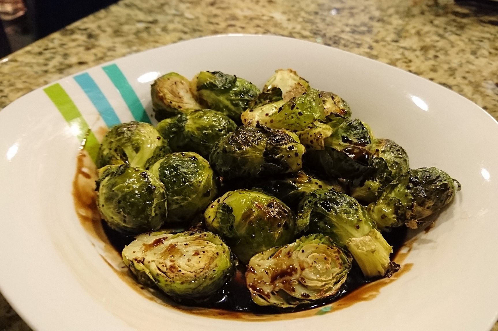 Maple Balsamic Brussels Sprouts