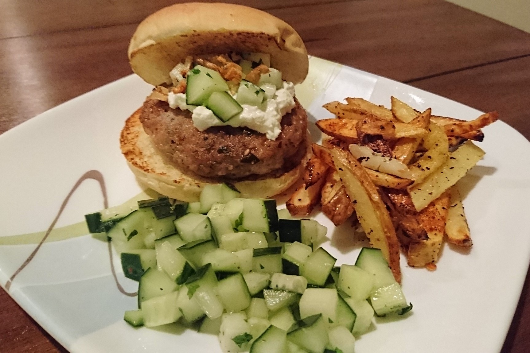 Za'atar Chicken Burgers & Oven Fries